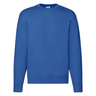 Bluzy męskie - Bluza męska Set-in Sweat Premium Fruit of the Loom - Niebieski XXL - miniaturka - grafika 1