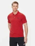 Koszulki męskie - EA7 Emporio Armani Polo 8NPF04 PJM5Z 1461 Czerwony Regular Fit - miniaturka - grafika 1