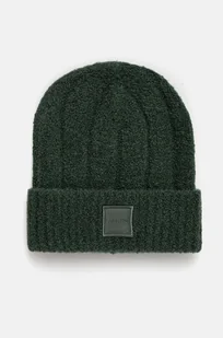 Calvin Klein czapka z domieszką wełny kolor zielony  K60K612596 - Czapki damskie - miniaturka - grafika 1