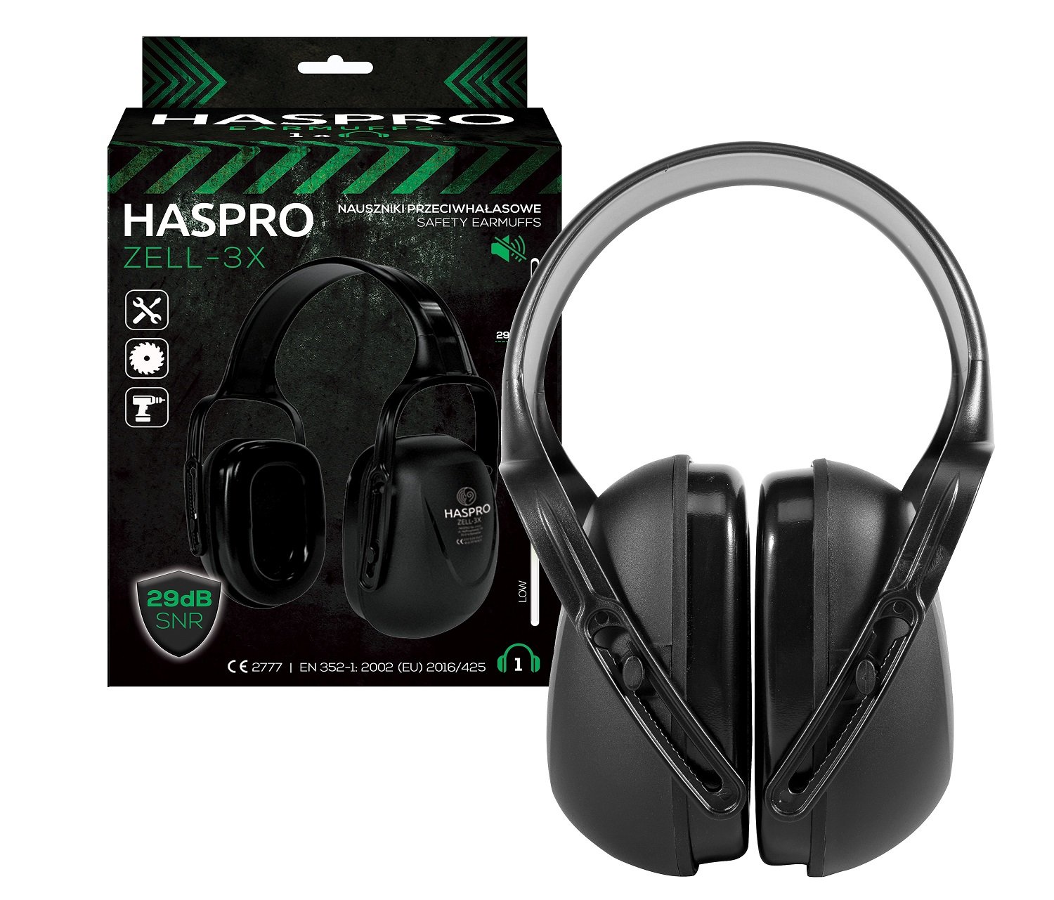 Haspro Zell-3X Nauszniki Ochronne 1 szt.