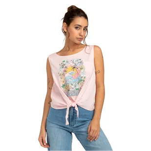 Damska koszulka bez rękawów BILLABONG SUNSET FEELINGS TEES EBJZT00136-MDD0 – Różowy - Koszulki i topy damskie - miniaturka - grafika 1