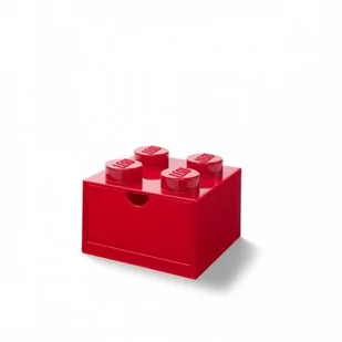 Lego Desk Drawer 4 Red - Pojemniki na zabawki - miniaturka - grafika 2
