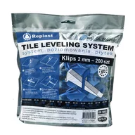 Narzędzia glazurnicze - System poziomowania płytek Klips 2mm 200 szt. Relplast - miniaturka - grafika 1
