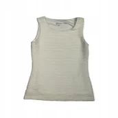 Bluzki damskie - Bluzka koszulka damska ramiączka CALVIN KLEIN S - Calvin Klein - miniaturka - grafika 1