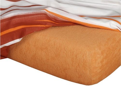 Dadka Prześcieradło frotte karmelowe 60x120x10 cm