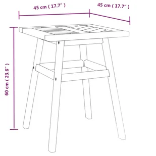 3-cz. zestaw wypoczynkowy do ogrodu, lite drewno akacjowe - Meble ogrodowe - miniaturka - grafika 7