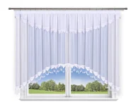 Firany - Firana gotowa 400x180,woal, podwójny łuk z gipiurą - miniaturka - grafika 1