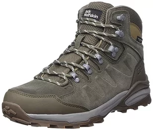 Jack Wolfskin Męskie buty trekkingowe Refugio Texapore MID M Cold Coffee, 39,5 EU, Cold Coffee, 39.5 EU - Buty trekkingowe męskie - miniaturka - grafika 1