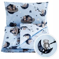 Pościel dla dzieci - POŚCIEL NIEMOWLĘCA 120x90cm DELIKATNA UKRYTE ZAMKI 2 ELEMENTY BAWEŁNA BabyU - miniaturka - grafika 1