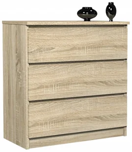 Komoda Dąb Sonoma York 70 3 Szuflad - Komody - miniaturka - grafika 1