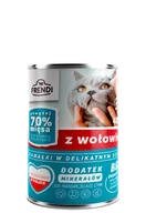 Mokra karma dla kotów - Frendi kawałki w delikatnym sosie z wołowiną 400g - miniaturka - grafika 1