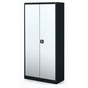 Antystatyczna dwudrzwiowa szafa półkowa ESD, 4 półki, 1950 x 920 x 500 mm - Pozostałe wyposażenie warsztatu - miniaturka - grafika 1
