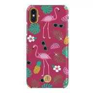 Etui i futerały do telefonów - Kingxbar Blossom etui ozdobione oryginalnymi Kryształami Swarovskiego iPhone XS Max różowy - miniaturka - grafika 1