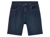 Spodnie i spodenki dla chłopców - pepperts!® Spodenki jeansowe chłopięce z bawełną (Ciemnoniebieski, 146/152) - miniaturka - grafika 1