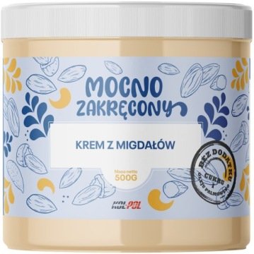Krem Z Migdałów 500g Masło migdałowe 100% Migdały naturalne gładkie Kol-Pol