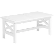 Stoły ogrodowe - Shumee Stół ogrodowy 100 x 55 cm biały BALTIC II 261530 - miniaturka - grafika 1