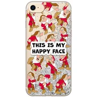 Etui i futerały do telefonów - ERT GROUP etui na telefon Apple Iphone 7/8/ SE 2/ SE 3, case oryginalny i oficjalnie licencjonowany przez Disney, wzór Snow White & 7 dwarfs 014, optymalnie dopasowane, z efektem płynnego brokatu - miniaturka - grafika 1