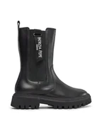 Buty dla chłopców - Patrizia Pepe Botki PJ734.01 Czarny - miniaturka - grafika 1