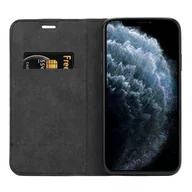 Etui i futerały do telefonów - Crong Folio Case - Etui iPhone 11 Pro Max z klapką na magnes (czarny) - miniaturka - grafika 1