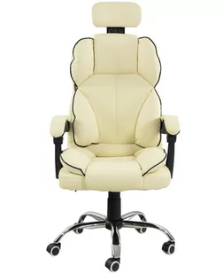 Fotel biurowy, krzesło biurowe Fotel biurowy Artnico Seli 1.0 kremowy - Fotele i krzesła biurowe - miniaturka - grafika 3