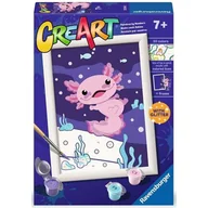 Malowanie po numerach - Malowanie po numerach RAVENSBURGER CreArt Wild Animals Aksolotl 25554 - miniaturka - grafika 1