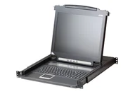 Akcesoria do serwerów - ATEN CL1000N konsola rackowa 48,3 cm (19") 1280 x 1024 px Metal, Plastik Czarny 1U CL1000N-ATA-DNG - miniaturka - grafika 1