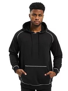 Urban Classics Męska bluza z kapturem Contrast Stitching Hoody z kapturem, czarny, XXL - Bluzy męskie - miniaturka - grafika 1