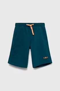 Spodnie i spodenki dla dziewczynek - CMP szorty dziecięce kolor zielony gładkie - grafika 1