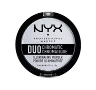 Pudry do twarzy - NYX Duo Chromatic Illuminating Powder Twilight Tint NDCIPF01-00 - miniaturka - grafika 1