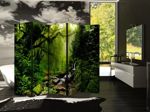 Parawan 5-częściowy - Baśniowy las II [Room Dividers] (rozmiar 225x172) - Parawany - miniaturka - grafika 1