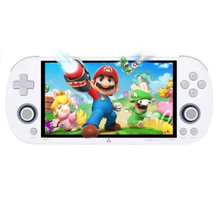 TRIMUI Smart Pro Handheld Game Console, 4.96" IPS Screen, Linux OS, 1GB RAM 8GB Storage 128GB TF Card, 5 Hours Playtime - White - Konsole i gry retro - miniaturka - grafika 1