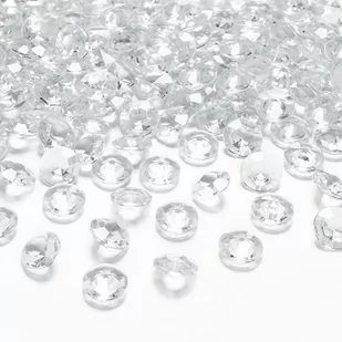 PartyDeco Diamentowe konfetti, bezbarwny, 12mm, 1op. ADC12-099 - Walentynki - miniaturka - grafika 1