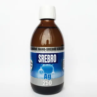 Niejonowe nano srebro kolodalne Ag 250 25ppm 300ml Pro Aktiv - Suplementy naturalne - miniaturka - grafika 1