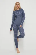Spodnie sportowe damskie - Viking legginsy funkcyjne Lana Pro Merino kolor niebieski - miniaturka - grafika 1