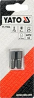 Bity - YATO KOŃCÓWKA 1/4"x25mm HEX H8 /2szt. - miniaturka - grafika 1