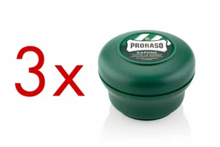 PRORASO Eukaliptus - Tradycyjne mydełko do golenia 3 x 150g - Kosmetyki do golenia - miniaturka - grafika 1