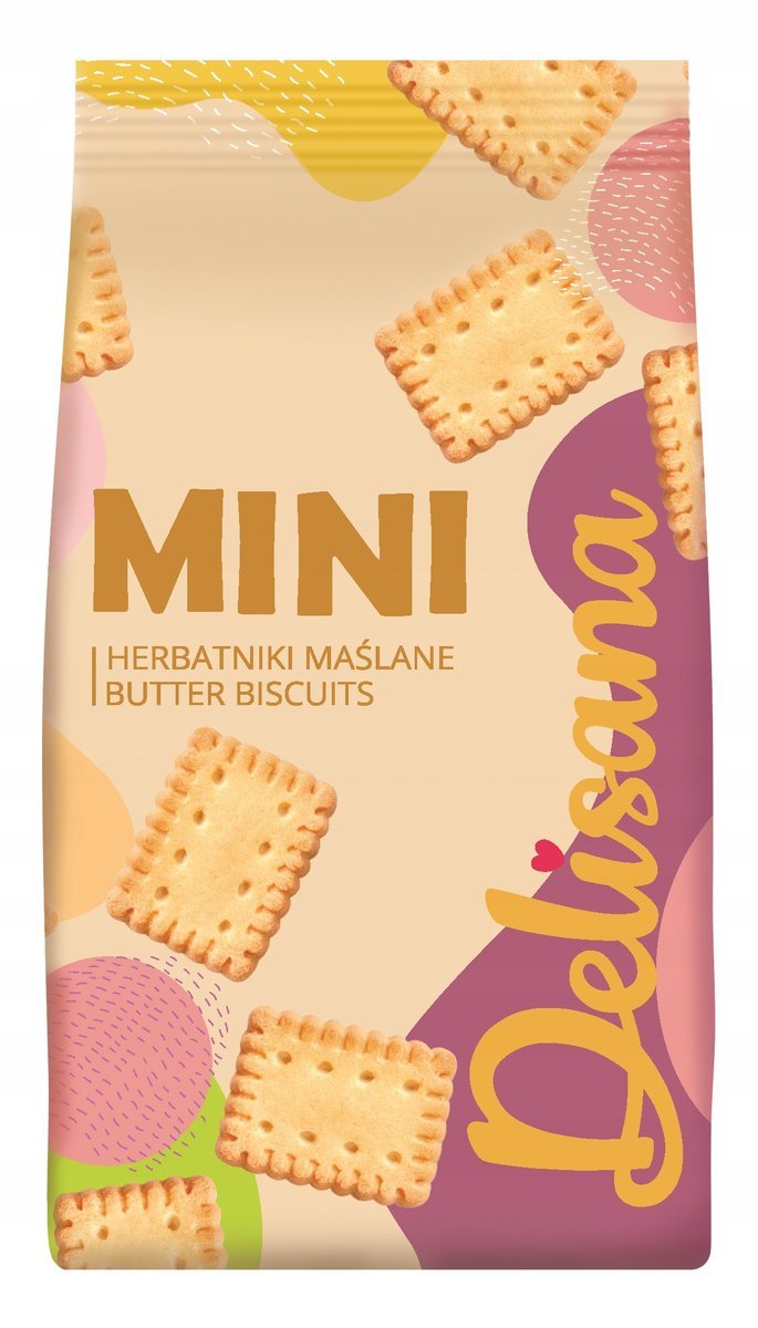 Delisana Ciastka kruche Mini herbatniki maślane 100g
