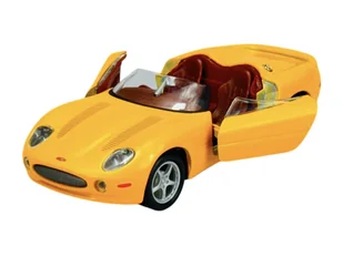 WELLY JAGUAR XK180 ŻÓŁTY 1:34 49756 - Samochody i pojazdy dla dzieci - miniaturka - grafika 1