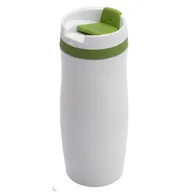 Kubki termiczne - Kubek izotermiczny Viki 390 ml, zielony/biały - miniaturka - grafika 1