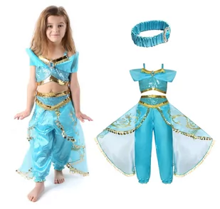 STRÓJ JASMINA ALLADYN KSIĘŻNICZKA DŻASMINA 7-8L - Moda i Uroda OUTLET - miniaturka - grafika 1