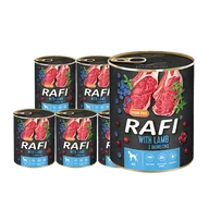 Mokra karma dla psów - Dolina Noteci Rafi z jagnięciną 6x800g 42524-uniw - miniaturka - grafika 1