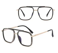 Okulary korekcyjne, oprawki, szkła - Gotowe pilotki okulary zerówki do komputera z filtrem BLUE Light na teleskopach 25120 - miniaturka - grafika 1