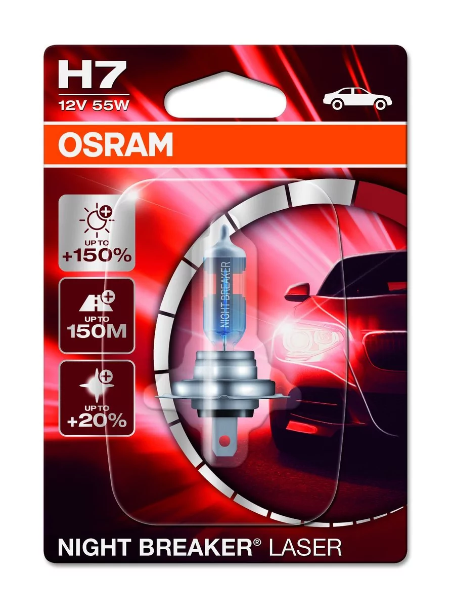 Żarówka OSRAM H7 Night Breaker Laser +150% (1 sztuka)