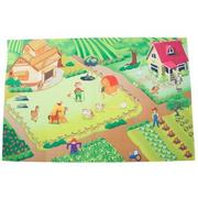 Maty edukacyjne - Sun Baby Mata Ranch z autkami 120x80 cm B05.053.1.1 - miniaturka - grafika 1