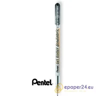 Długopisy - Długopis do tkanin Pentel Gel Roller for Fabric czarny - miniaturka - grafika 1