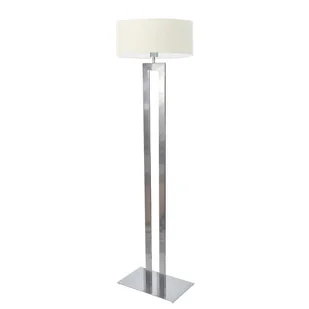 Nowoczesna lampa podłogowa do sypialni KALIFORNIA z kremowym abażurem - Lampy stojące - miniaturka - grafika 1