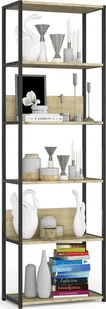 Fabryka Mebli Akord REGAŁ INDUSTRIALNY 600 CZARNY/DĄB ARTISAN - Regały - miniaturka - grafika 1