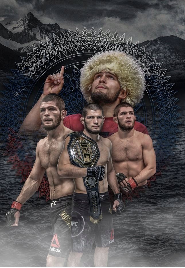 PODKŁADKA POD MYSZ Nadruk 22x18 cm Khabib Nurmagomedov The Eagle Prezent