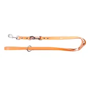 Smycze dla psów - Dingo Smycz skórzana przedłużana kolor naturalny 10mm/110-200cm - miniaturka - grafika 1