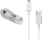 Kable USB - Oryginalny kabel Samsung Micro USB - kabel do szybkiego ładowania - kabel do szybkiego ładowania - kabel do ładowania smartfonów z systemem Android, 1,5 m, biały, ECB-DU4EWE - luzem - miniaturka - grafika 1